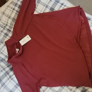 Athleta cozy karma asym pullover